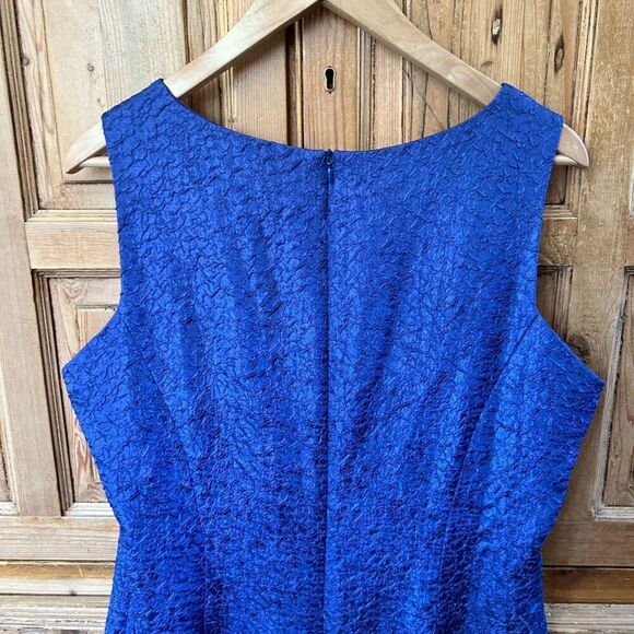 Vintage Ursula of Switzerland 16 Dress USA Metallic Mermaid Shimmer Sleeveless - Picture 7 of 11